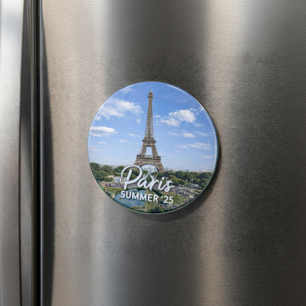 Personalised Fridge Magnet – Custom Photo & Text