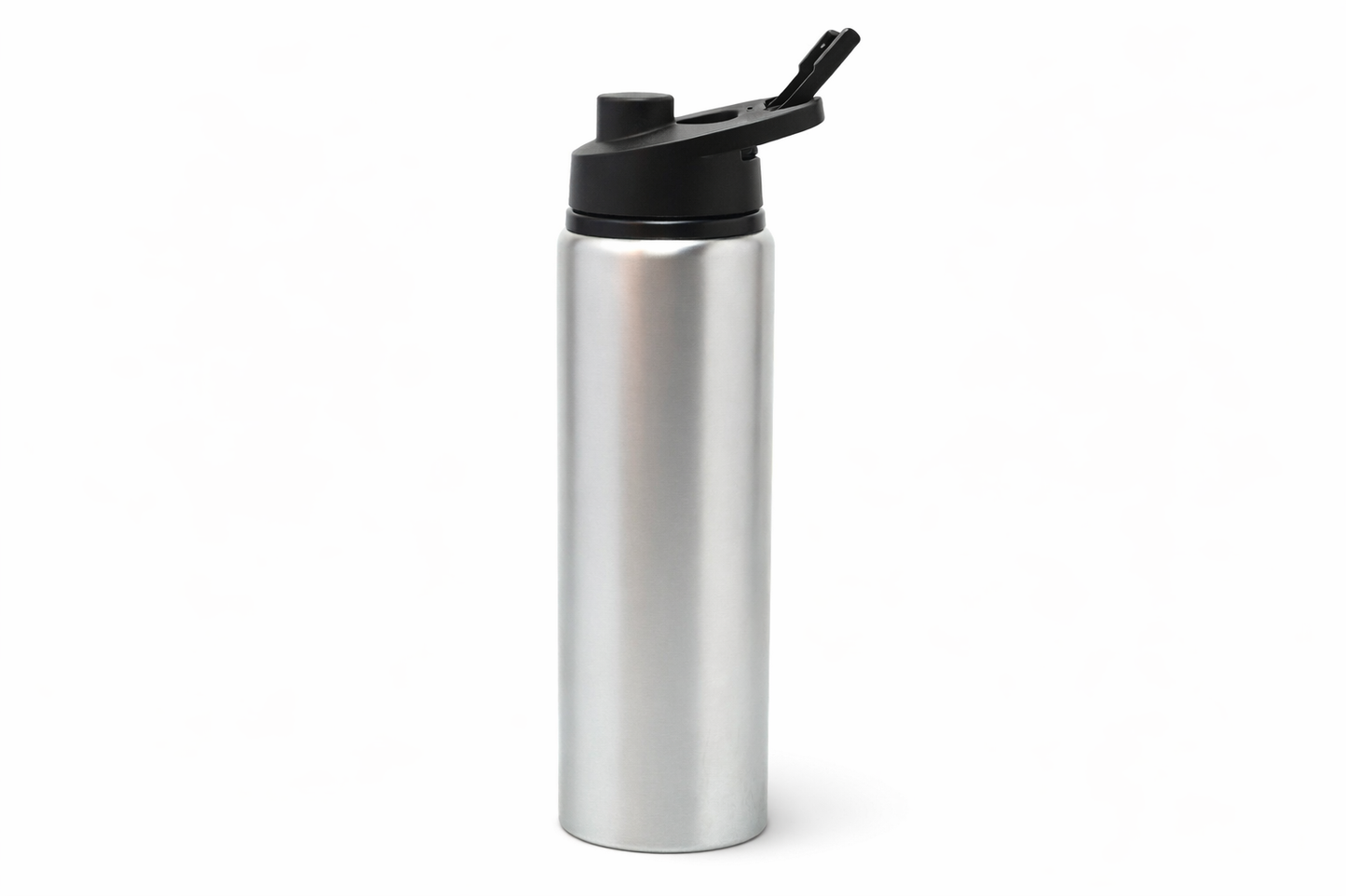 Personalised Stainless Steel Water Bottle – Flip Lid (White or Silver)