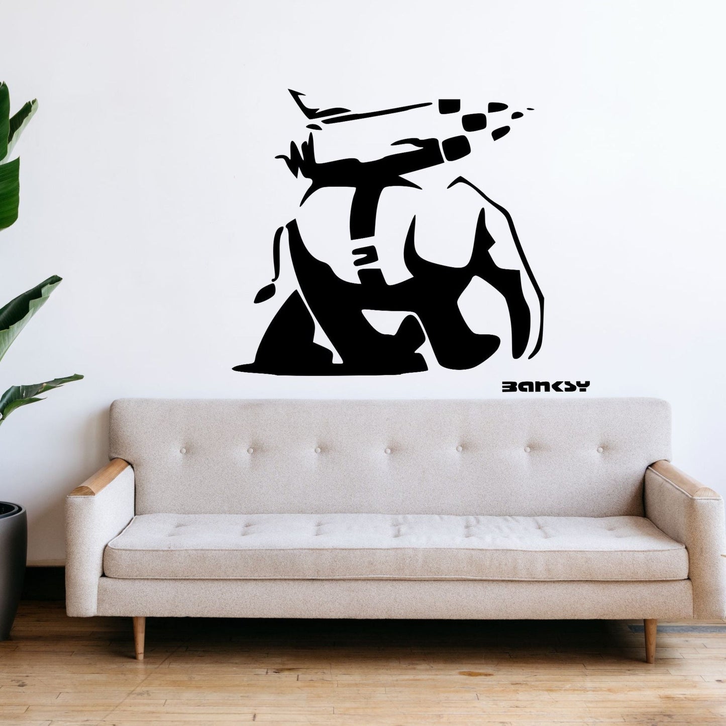 Bansky Land Walker - Vinyl Wall Decal – Street Art Style Wall Sticker