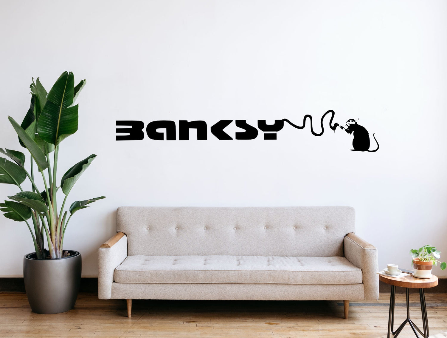 Street Art–Inspired Decals (Banksy-Style)