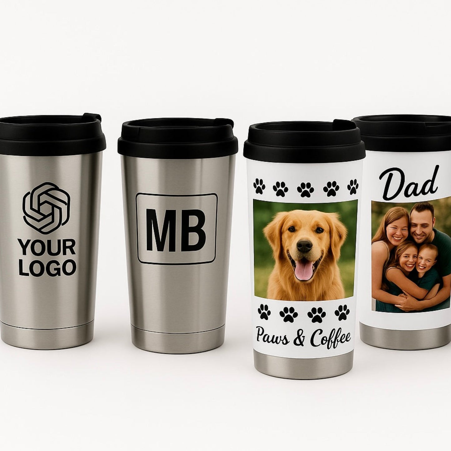 Personalised Travel Thermos Mug (16oz / 473ml)