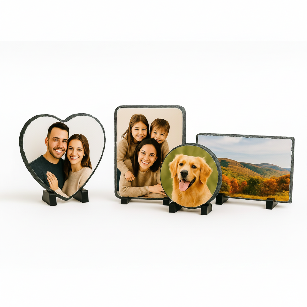 Personalised Photo Slate – Multiple Shapes & Sizes