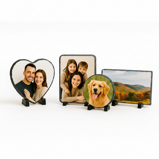 Personalised Photo Slate – Multiple Shapes & Sizes