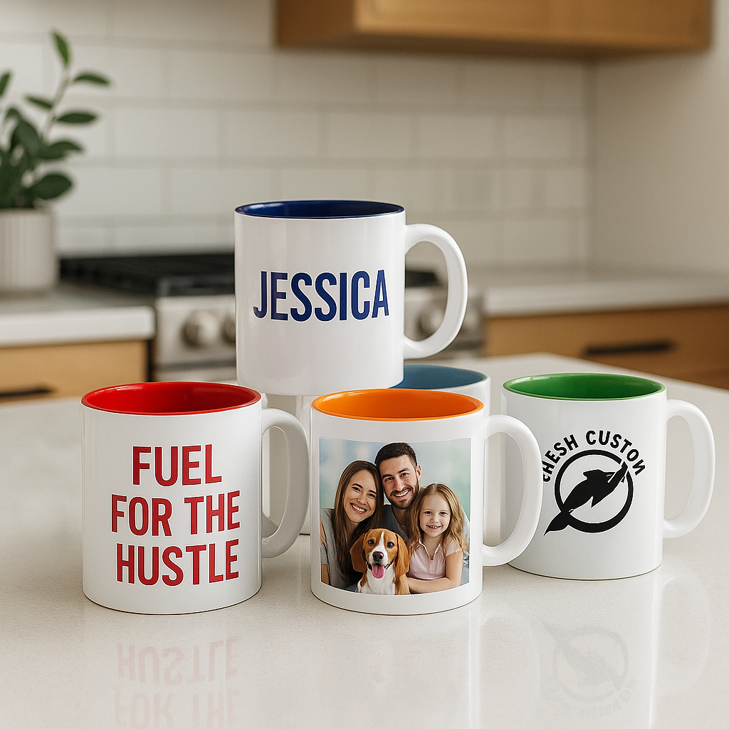 Personalised Inner coloured Mug
