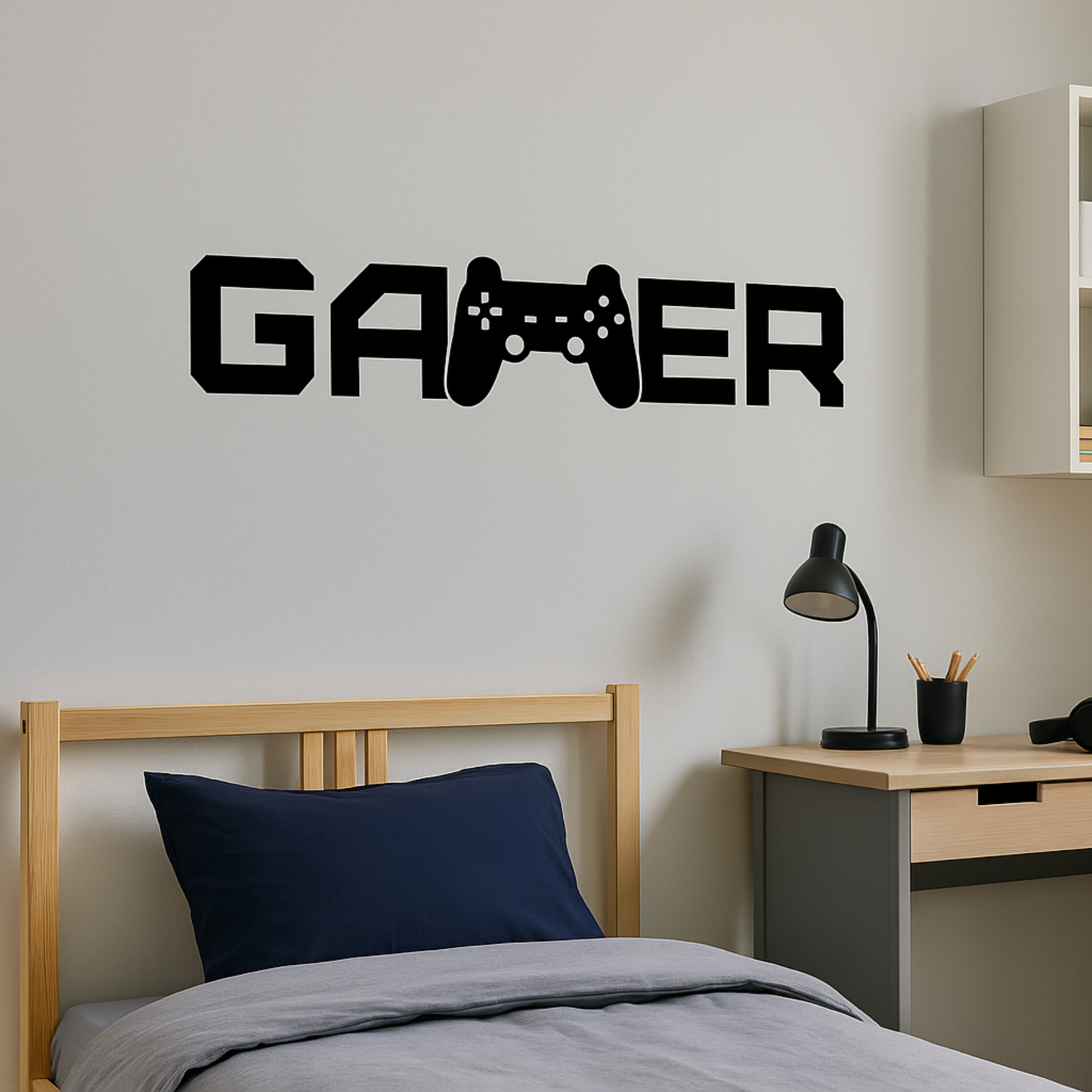 GAMER Vinyl Wall Decal – Gaming Bedroom Wall Art