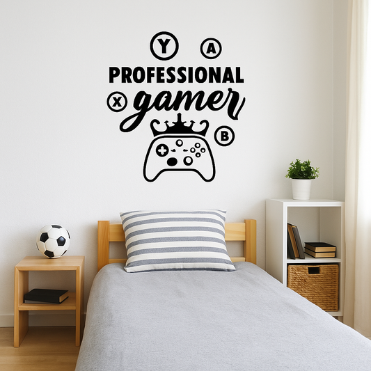 Professional Gamer – Controller Vinyl Wall Decal