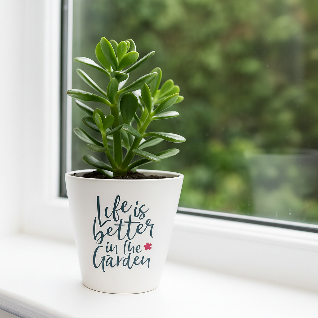 Personalised Plant Pot – Ceramic Flower Pot Gift