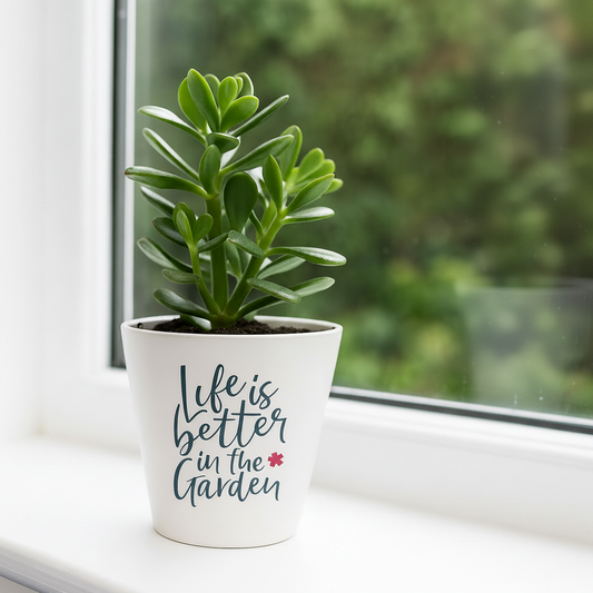 Personalised Plant Pot – Ceramic Flower Pot Gift