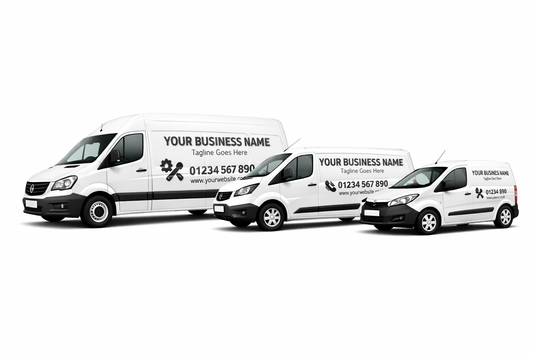 Custom Van Decal Kit – Business Vehicle Vinyl Signage