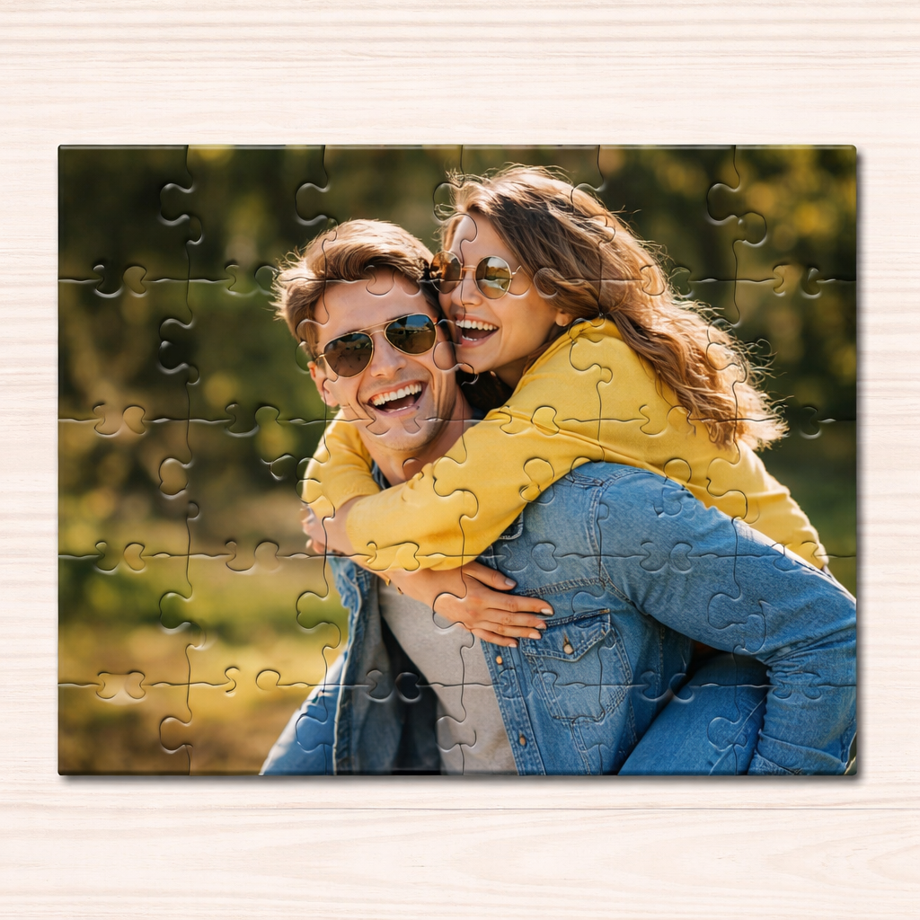 Personalised Photo Jigsaw Puzzle – Custom Printed Puzzle Gift