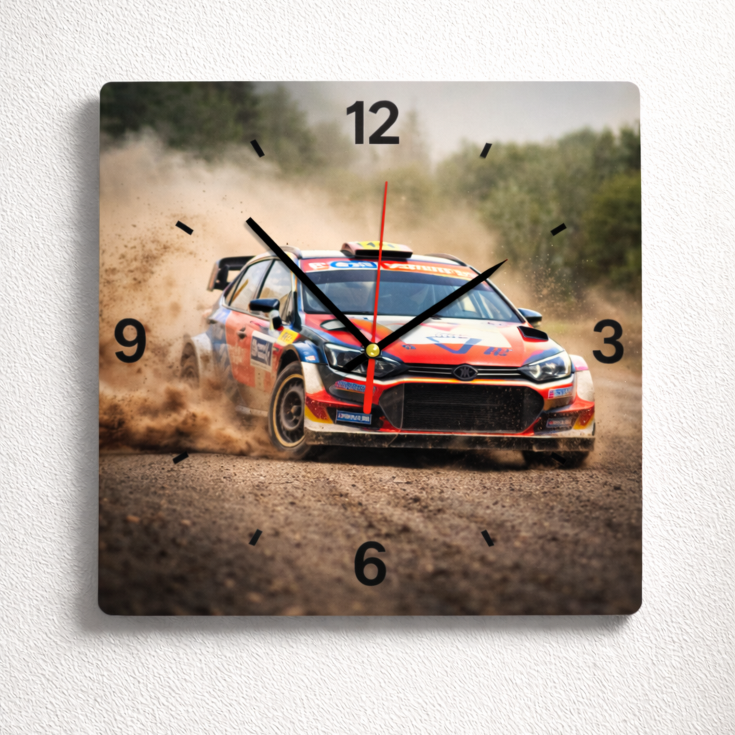 Personalised Square Photo Wall Clock – Sublimation Aluminium