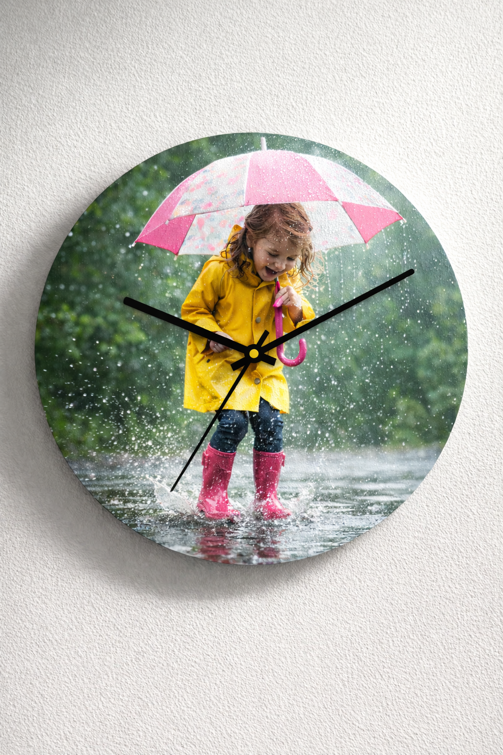 Personalised Photo & Logo Clock | Custom Sublimation Wall or Desk Clock