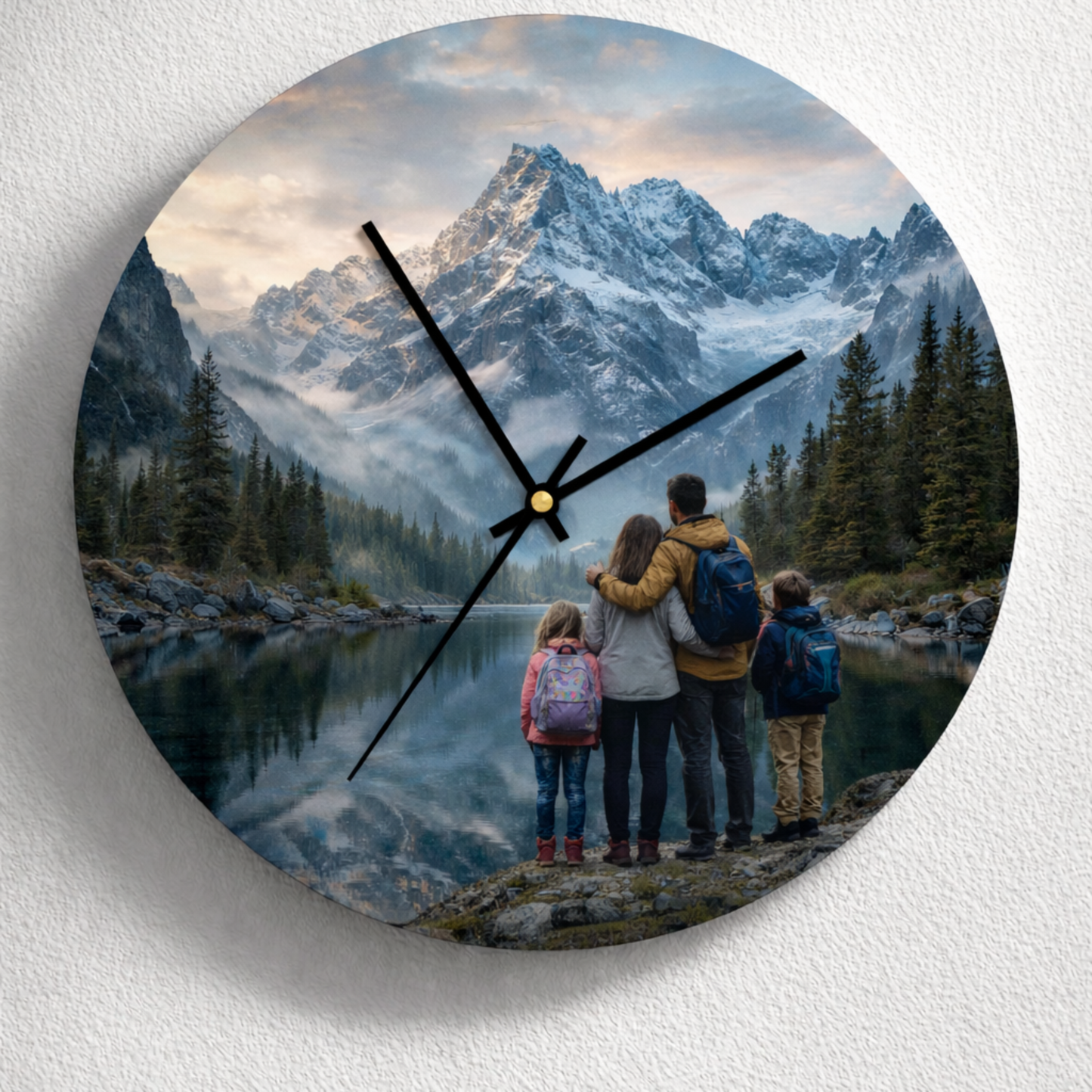 Personalised Photo & Logo Clock | Custom Sublimation Wall or Desk Clock