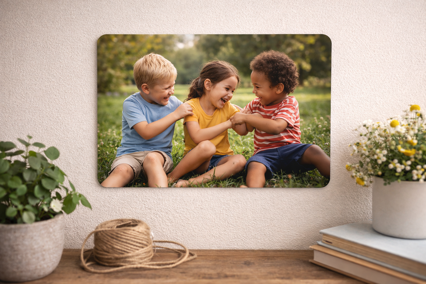 Personalised Aluminium Photo Print – Wall or Desk Display