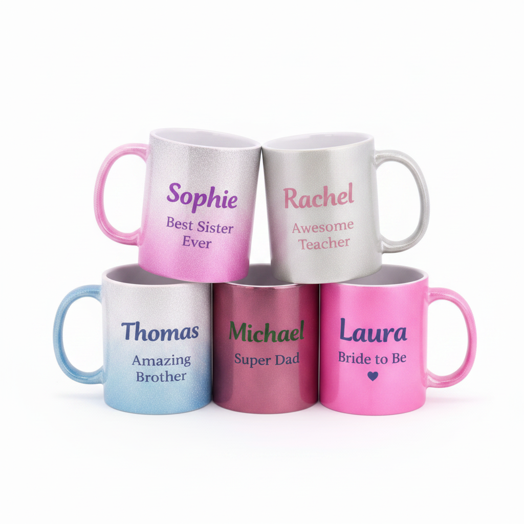 Glitter & Metallic 11oz Sublimation Mugs