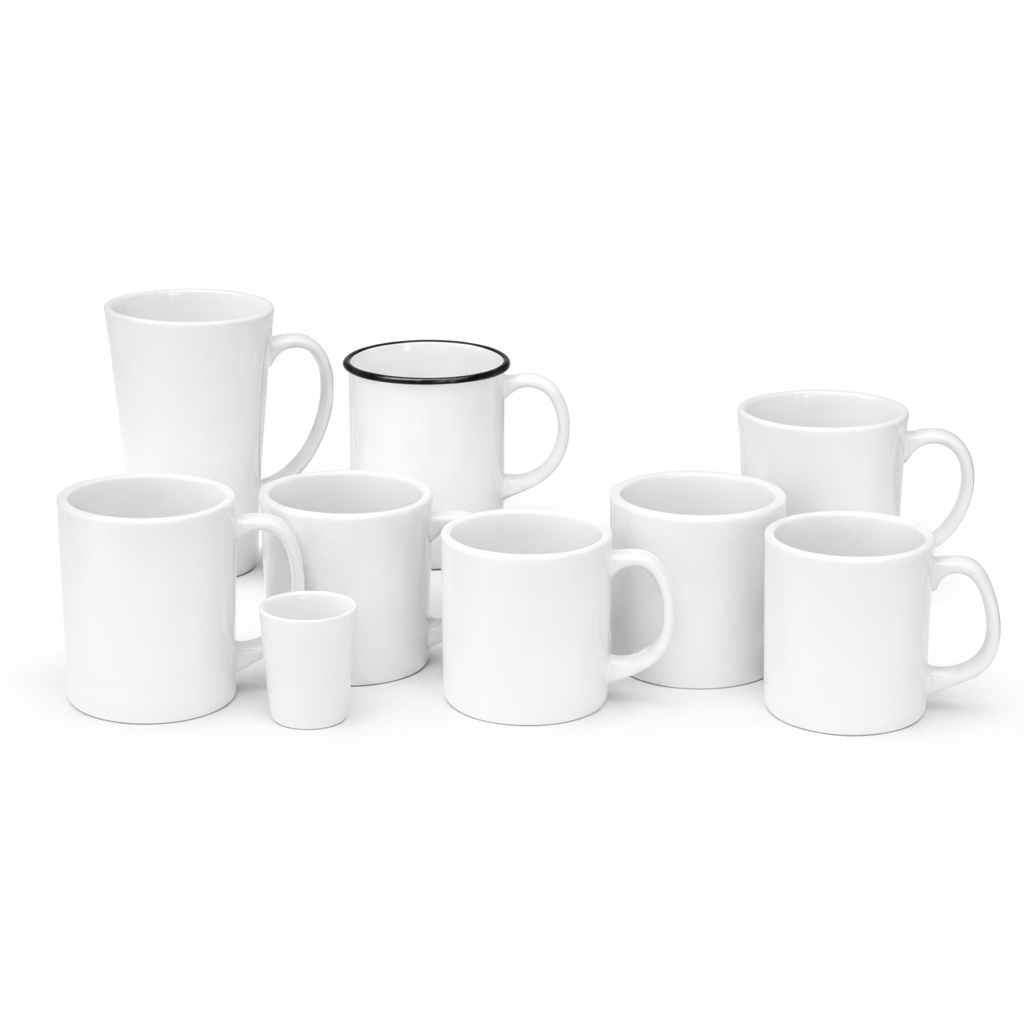 Custom Personalised Photo Mugs–  White Ceramic