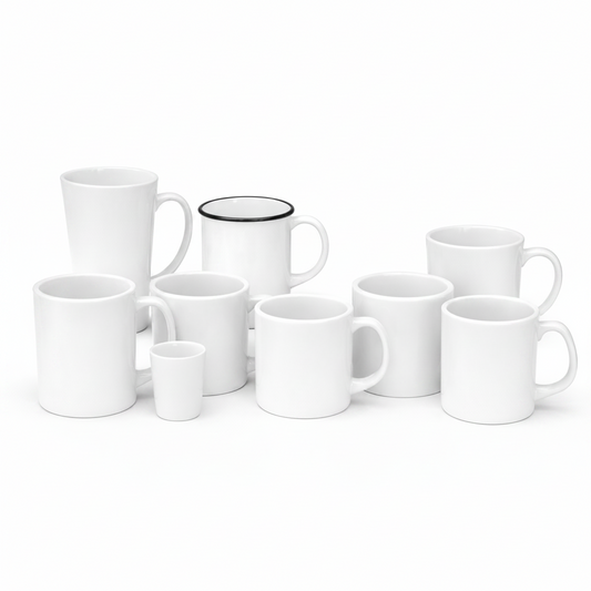 Custom Personalised Photo Mugs–  White Ceramic