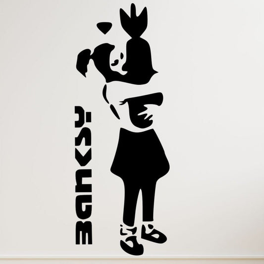 Bansky Learn To Love - Vinyl Wall Decal – Street Art Style Wall Sticker