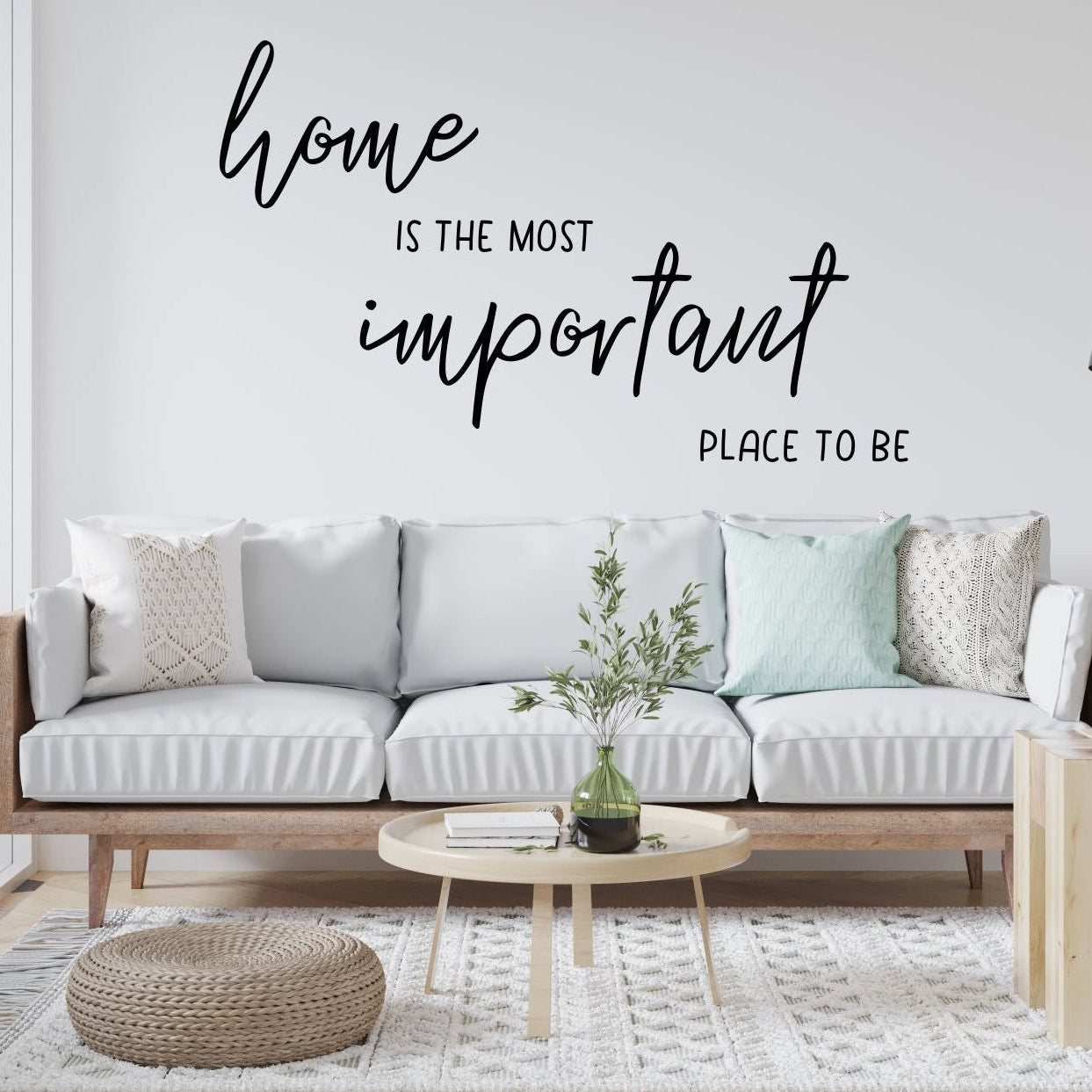 Home Is The Most Important Place To Be – Vinyl Wall Decal