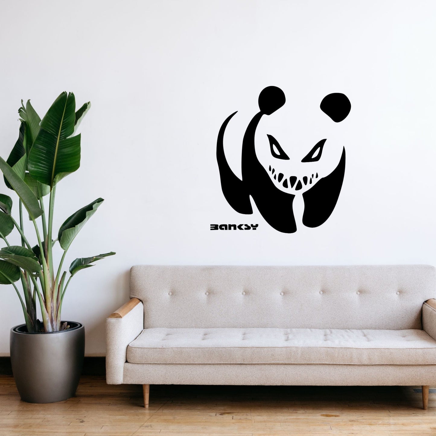 Bansky Wildlife - Vinyl Wall Decal | Urban Street Art Style Wall