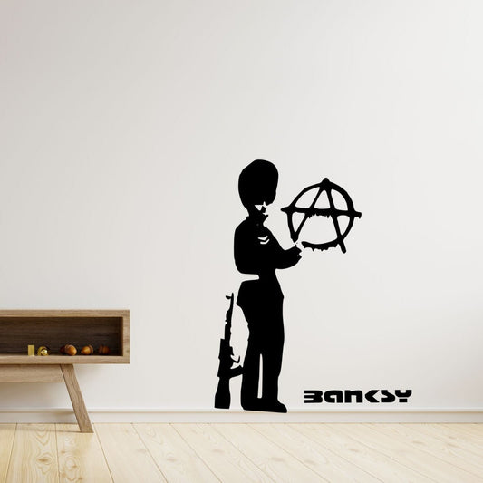 Bansky Anarky - Vinyl Wall Decal | Urban Street Art Style Wall