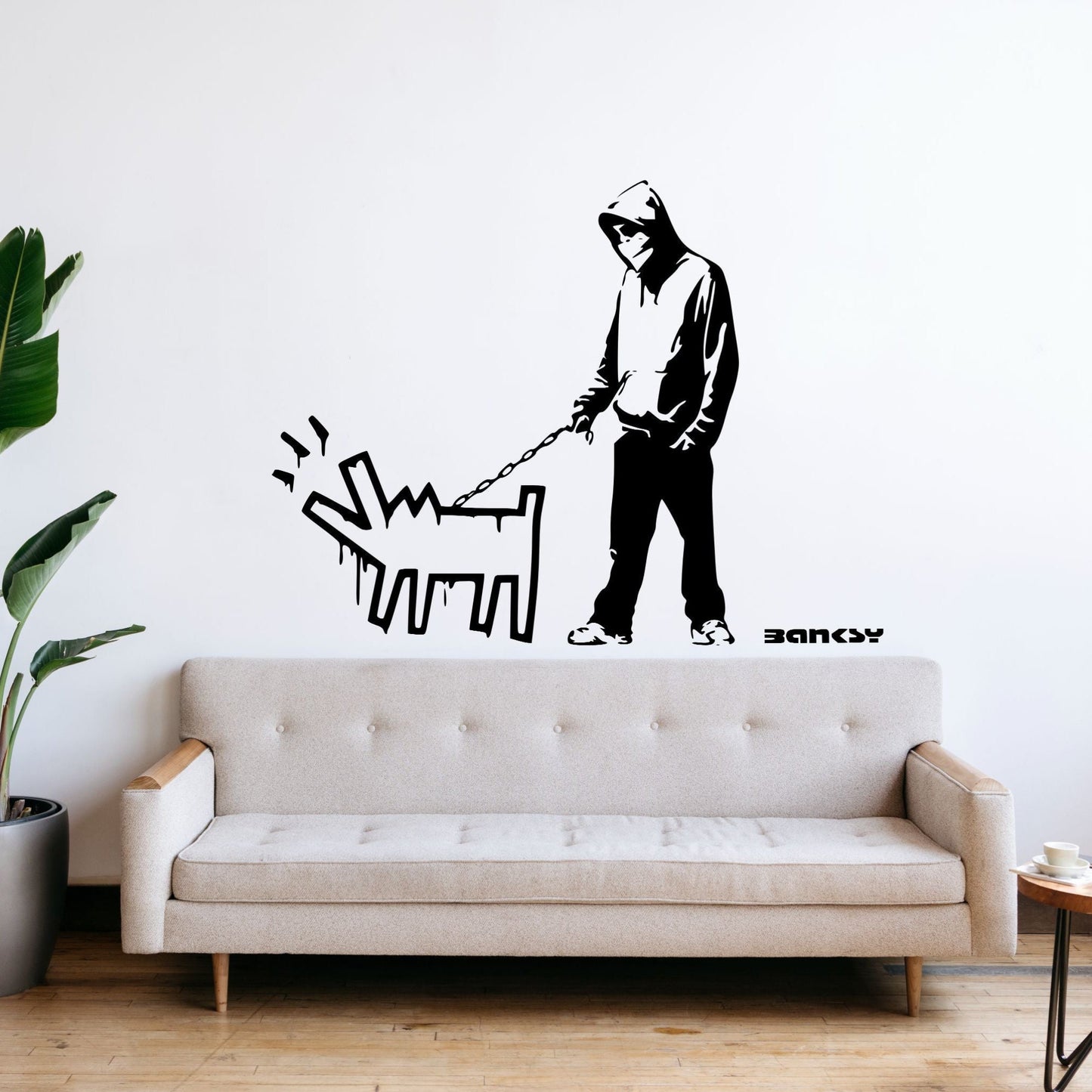 Bansky Dog Bark - Vinyl Wall Decal | Urban Street Art Style Wall